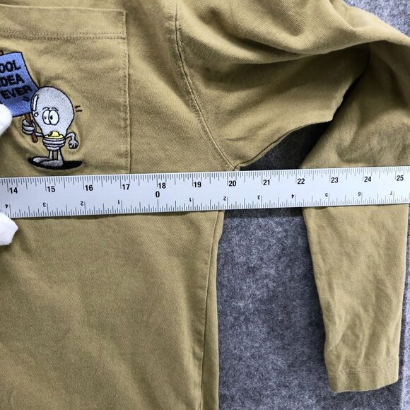 Zara Kids Size 13-14 Embroidered Pocked Long Sleeve T Shirt Cool Idea Ever - Picture 10 of 11